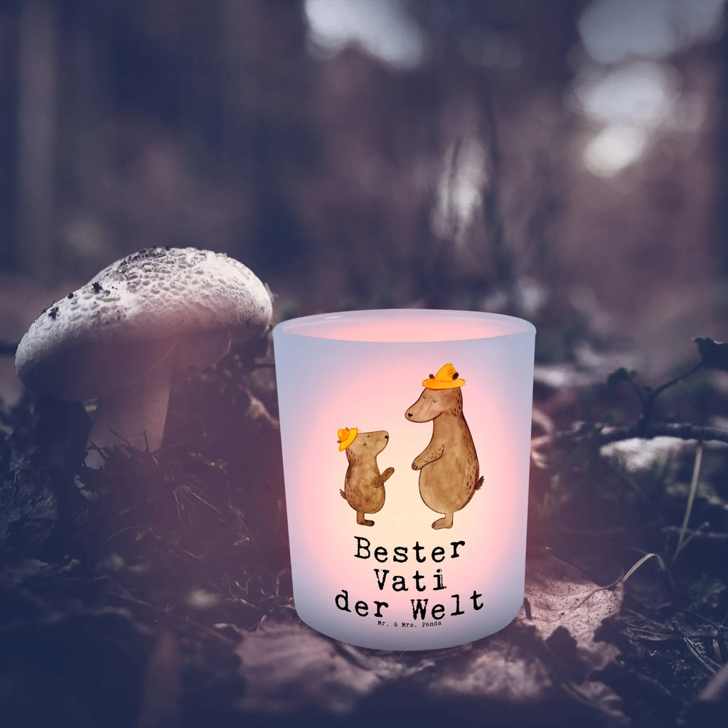 Lantern bear World&#39;s Best Dad tealight holder, Wind light, glass tealight, for, thank you, gift, giving, birthday, birthday present, gift idea, souvenir, make you happy, gift tip, little thing, parents, dad, family, Father, daddy, papa, best, gift father, man, papi