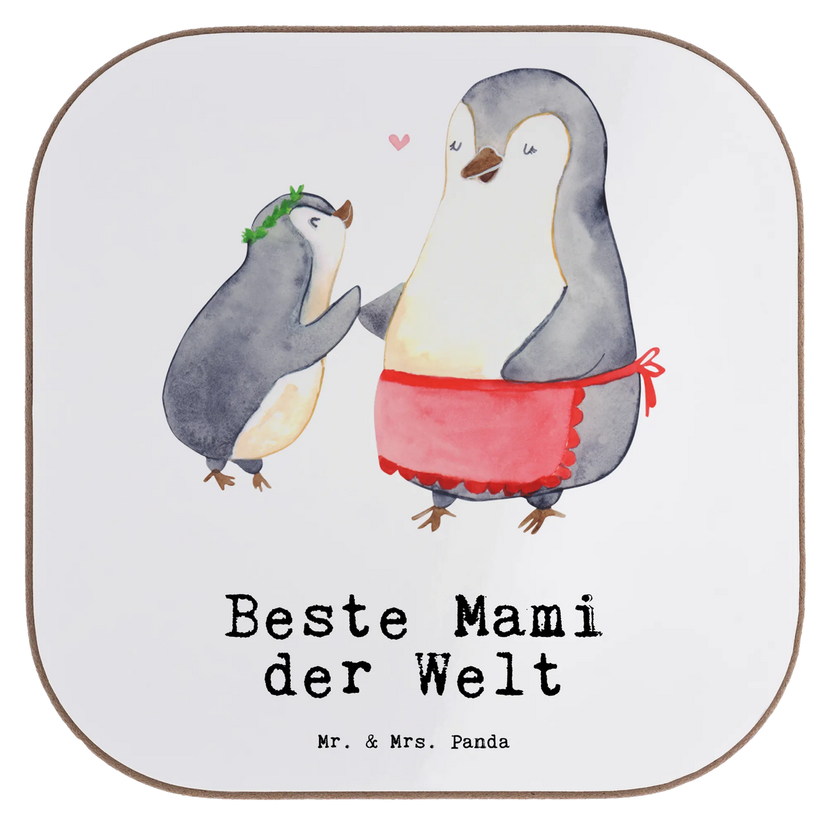 Podkładka Pingwin Najlepsza Mama na świecie Urodziny, Prezent, Dziękuję, Pomysł na prezent, dla, Wręczyć, Prezent urodzinowy, Podziękować, Upominek, Sprawić radość, Tip na prezent