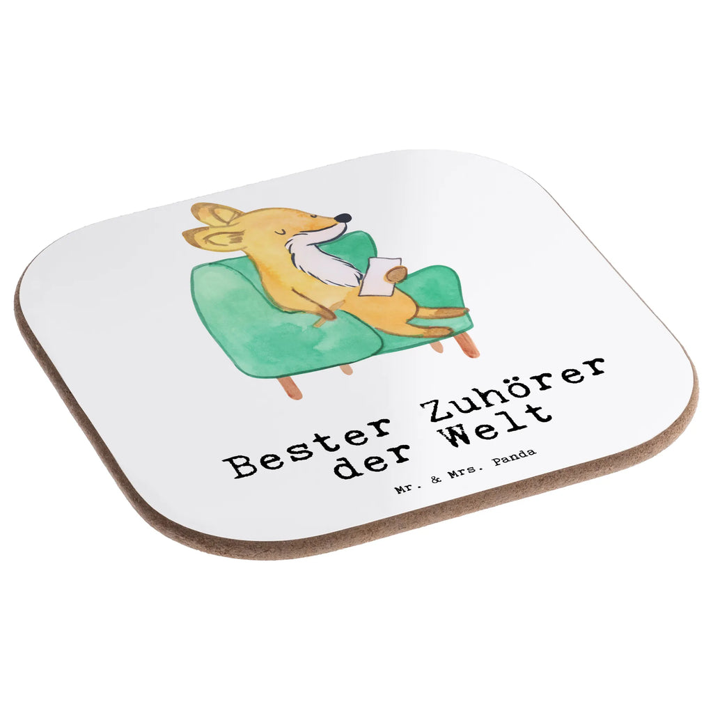Podkładka lis Najlepszy słuchacz na świecie dla, Dziękuję, Prezent, Wręczyć, Urodziny, Prezent urodzinowy, Pomysł na prezent, Podziękować, Upominek, Sprawić radość, Tip na prezent