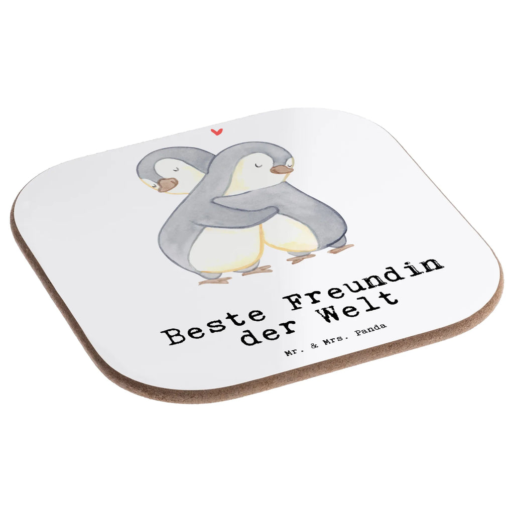 Square coaster penguin Best girlfriend in the world breakfast, party, presents, glass coasters, gift, gifts, Coasters, for, thank you, giving, birthday, birthday present, gift idea, souvenir, make you happy, gift tip, girlfriends, wife, best, bff, bae, best friend, saying, anniversary, friendship. Dearest, Girlfriend