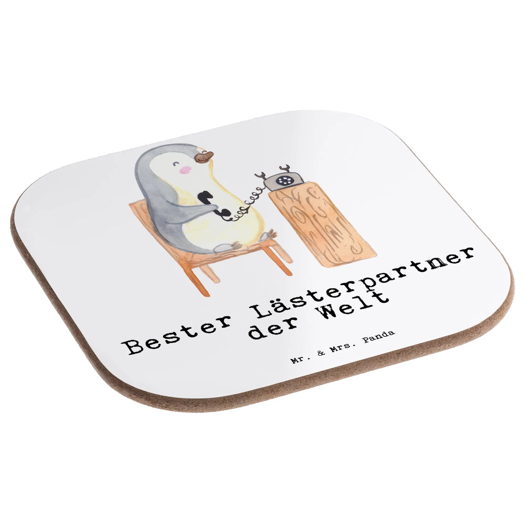 Podkładka Pingwin Najlepszy partner do plotkowania na świecie dla, Dziękuję, Prezent, Wręczyć, Urodziny, Prezent urodzinowy, Pomysł na prezent, Podziękować, Upominek, Sprawić radość, Tip na prezent