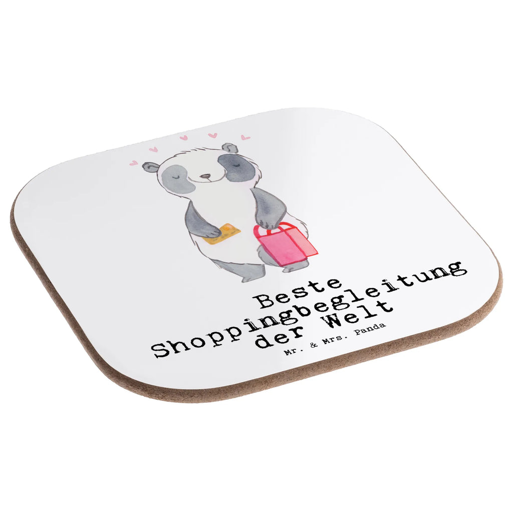 Square coaster panda Best shopping companion in the world glass coasters, breakfast, party, gifts, presents, gift, Coasters, for, thank you, giving, birthday, birthday present, gift idea, souvenir, make you happy, gift tip, partner, shopping, best, Shopping companion, girlfriend, boyfriend, escort, bff, queen, shopping queen, shopping partner