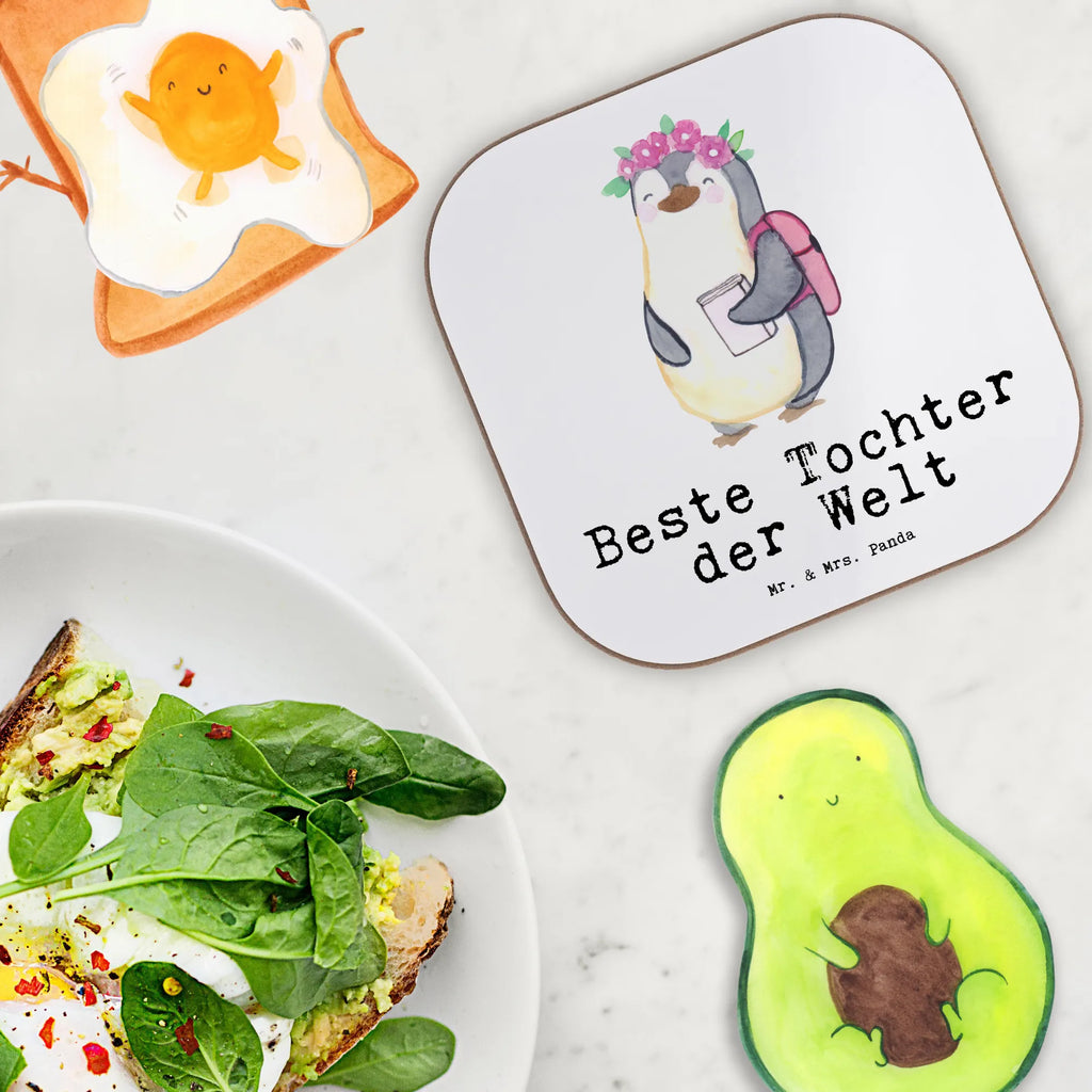 Podkładka pingwin Najlepsza córka na świecie dla, Dziękuję, Prezent, Wręczyć, Urodziny, Prezent urodzinowy, Pomysł na prezent, Podziękować, Upominek, Sprawić radość, Tip na prezent