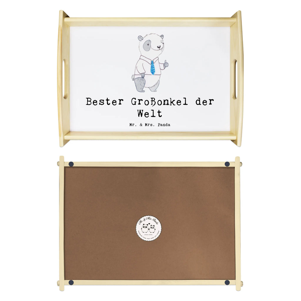 Serviertablett Panda Bester Großonkel der Welt Küchentablett, Serviertablett, Frühstückstablett, Dekotablett, Holztablett, Tablett, für, Dankeschön, Geschenk, Schenken, Geburtstag, Geburtstagsgeschenk, Geschenkidee, Danke, Bedanken, Mitbringsel, Freude machen, Geschenktipp, Onkel, Großonkel