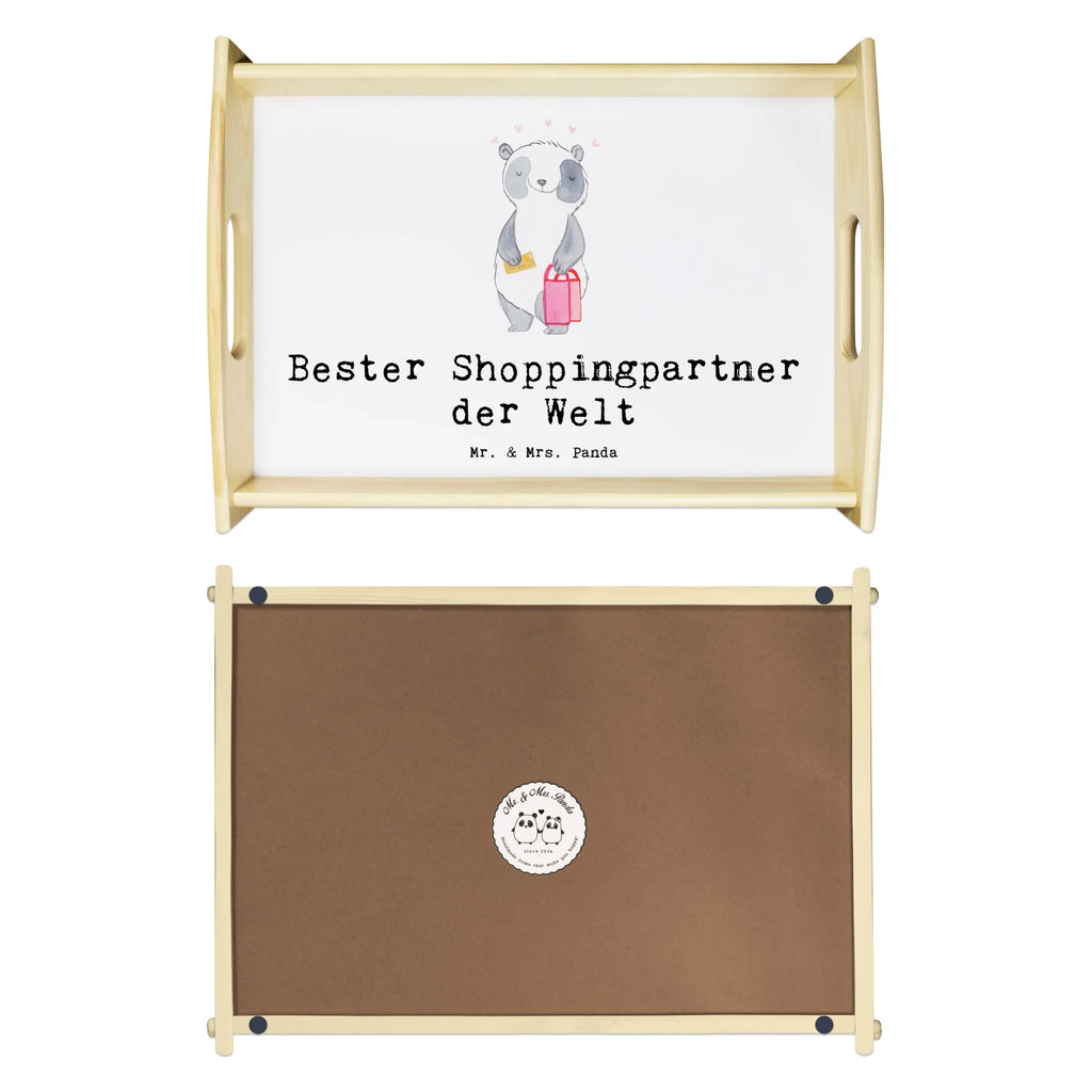 Serviertablett Panda Bester Shoppingpartner der Welt Küchentablett, Dekotablett, Serviertablett, Holztablett, Tablett, Frühstückstablett, für, Dankeschön, Geschenk, Schenken, Geburtstag, Geburtstagsgeschenk, Geschenkidee, Danke, Bedanken, Mitbringsel, Freude machen, Geschenktipp, Partner, bff, Queen, Shopping-Queen, Einkaufen, Begleitung, Freund, Shoppingpartner, Shoppen, Shopping, Freundin, Bester