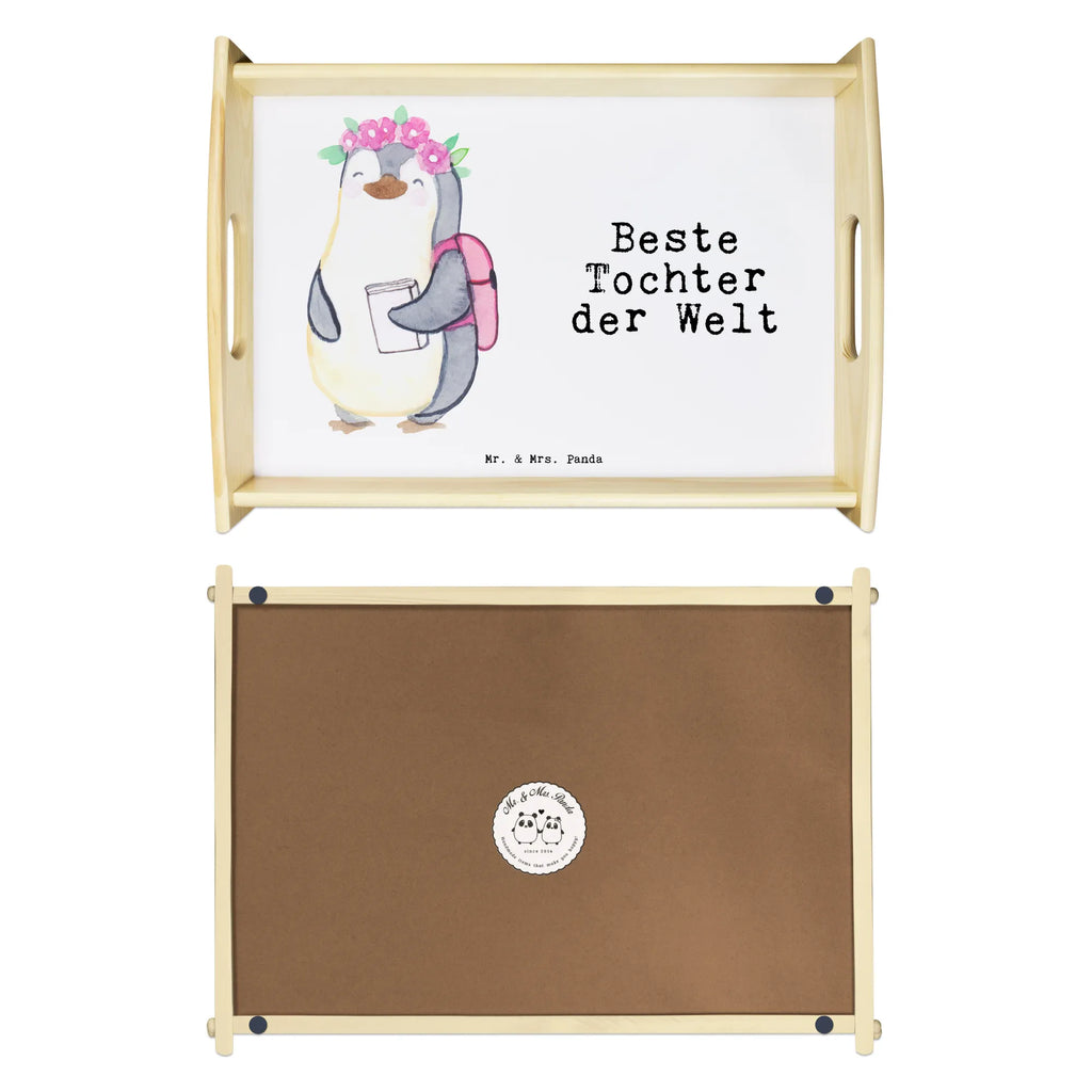 Serving tray penguin best daughter in the world breakfast tray, wooden tray, tray, kitchen tray, serving tray, for, thank you, gift, giving, birthday, birthday present, gift idea, souvenir, make you happy, gift tip, mother, daughter, reward, child, birth, family, children, father, little one, little daughter, daughters