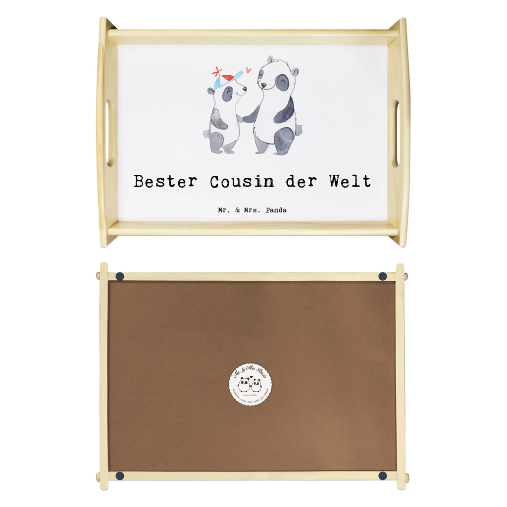 Serving tray panda best cousin in the world breakfast tray, wooden tray, kitchen tray, serving tray, tray, for, thank you, gift, giving, birthday, birthday present, gift idea, souvenir, make you happy, gift tip, kin, family, Cousin, cousin, aunt&#39;s son, uncle&#39;s son