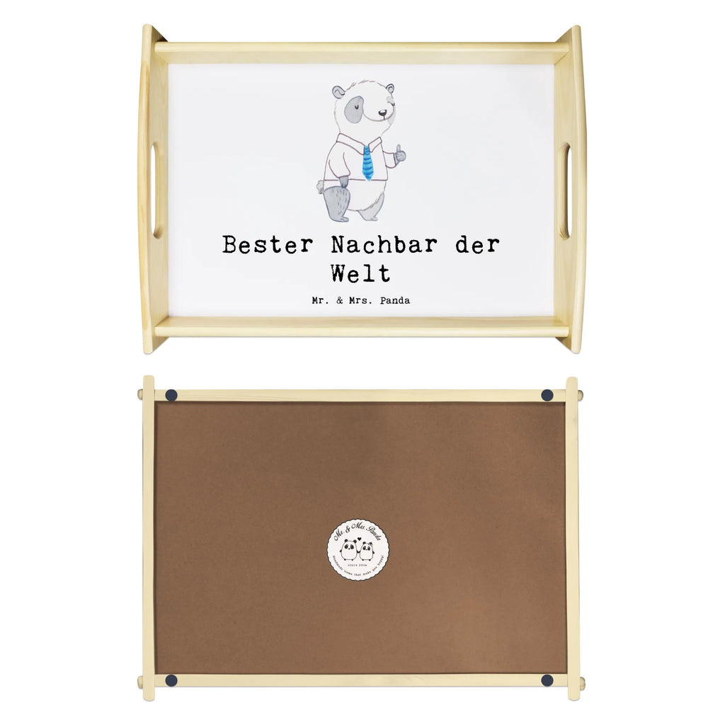 Serviertablett Panda Bester Nachbar der Welt Dekotablett, Holztablett, Küchentablett, Frühstückstablett, Tablett, Serviertablett, für, Dankeschön, Geschenk, Schenken, Geburtstag, Geburtstagsgeschenk, Geschenkidee, Danke, Bedanken, Mitbringsel, Freude machen, Geschenktipp, Freund, Anwohner, Angrenzer, Bewohner, Nachbarn, Freundschaft, Nachbarschaft, Nachbar