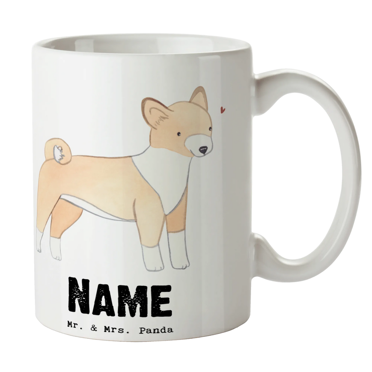Personalised cup Basenji Lifesaver Dog, dog breed, purebred dog, dog owner, gift, animal lover, giving, puppy