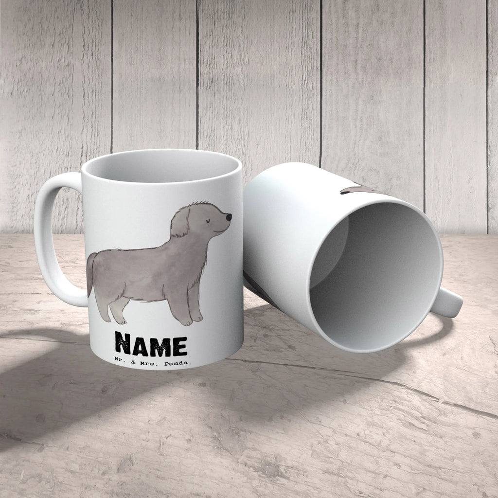 Personalisierte Tasse Neufundländer Lebensretter Tasse, Namenstasse, Drucken, Wunschname, Personalisierte Tasse, Namen, Tasse mit Namen, Personalisiert, Hund, Hunderasse, Rassehund, Hundebesitzer, Geschenk, Tierfreund, Schenken, Welpe, Newfoundland, Neufundländer