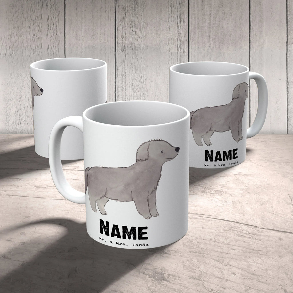 Personalisierte Tasse Neufundländer Lebensretter Tasse, Namenstasse, Drucken, Wunschname, Personalisierte Tasse, Namen, Tasse mit Namen, Personalisiert, Hund, Hunderasse, Rassehund, Hundebesitzer, Geschenk, Tierfreund, Schenken, Welpe, Newfoundland, Neufundländer