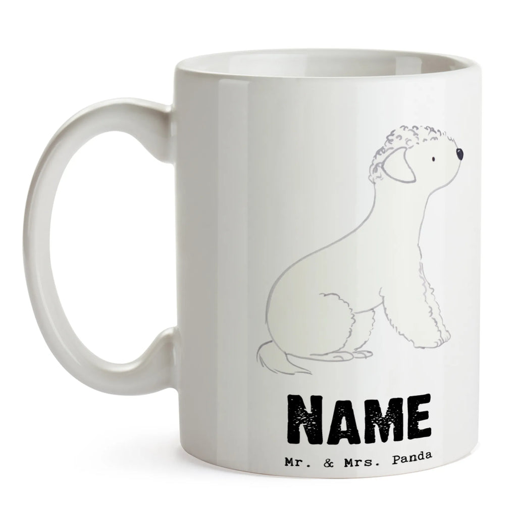 Personalisierte Tasse Bedlington Terrier Lebensretter Namen, Namenstasse, Drucken, Personalisiert, Personalisierte Tasse, Tasse, Wunschname, Tasse mit Namen, Geschenk, Schenken, Hund, Hunderasse, Rassehund, Hundebesitzer, Tierfreund, Welpe, Terrier, Bedlington Terrier