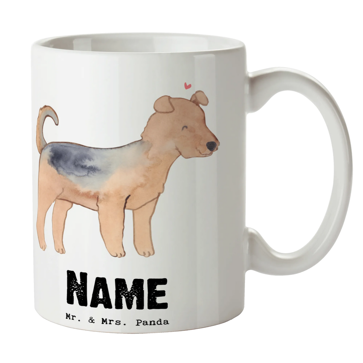 Personalised cup Airedale Terrier Lifesaver Dog, dog breed, purebred dog, dog owner, gift, animal lover, giving, puppy