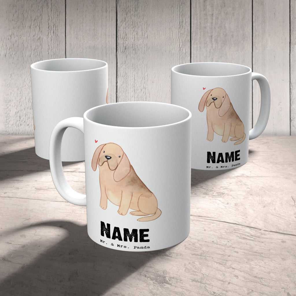 Personalised cup Bloodhound Lifesaver Dog, dog breed, purebred dog, dog owner, gift, animal lover, giving, puppy