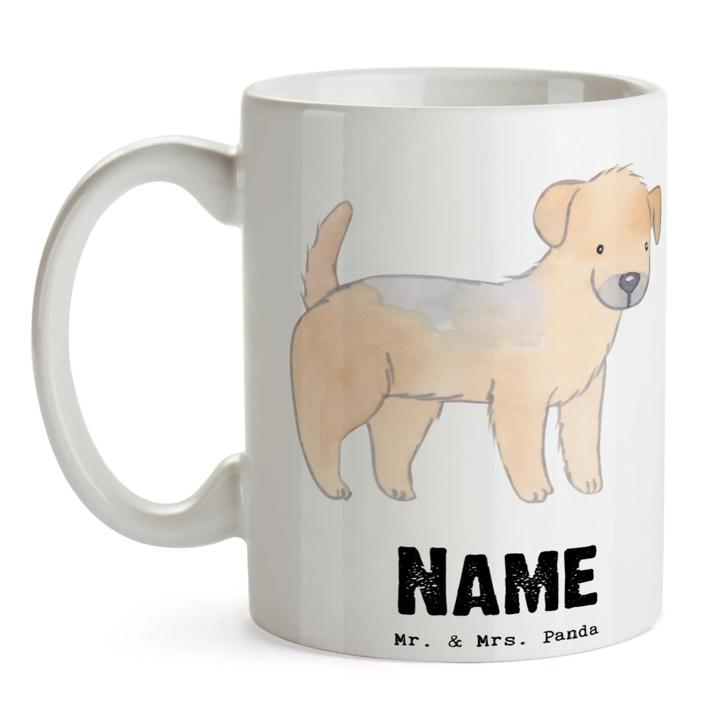 Personalised cup Border Terrier Lifesaver Dog, dog breed, purebred dog, dog owner, gift, animal lover, giving, puppy