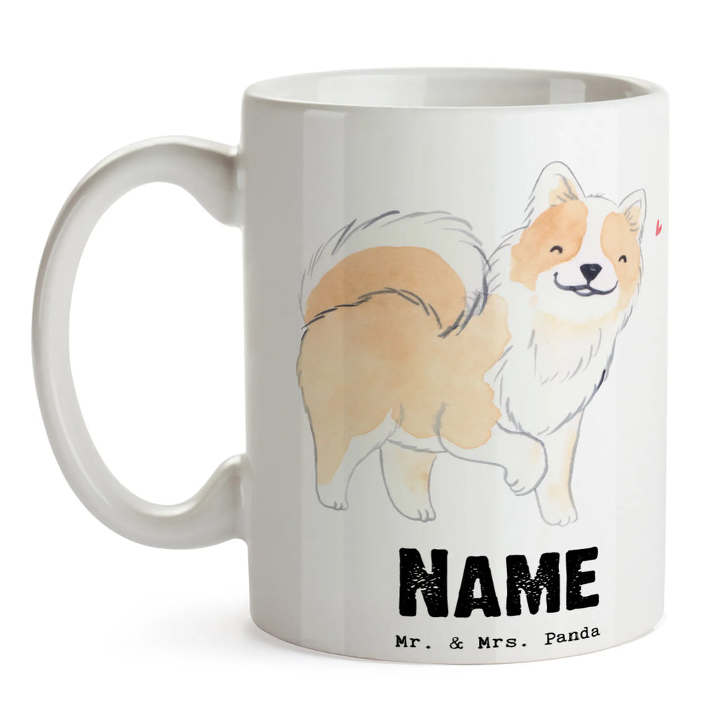 Personalised cup Icelandic Sheepdog Lifesaver Dog, dog breed, purebred dog, dog owner, gift, animal lover, giving, puppy