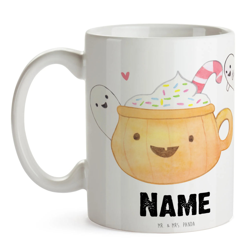 Personalisierte Tasse Kaffee Gespenst Wunschname, Namenstasse, Drucken, Personalisiert, Tasse, Tasse mit Namen, Personalisierte Tasse, Namen, Halloween, Deko, Martinssingen, Dekoration, Geschenke, Schenken, Halloween Deko, Gespenst, Trick or Treat, Süßes sonst gibt's saures, Pumpkin spiced Latte, Kaffee