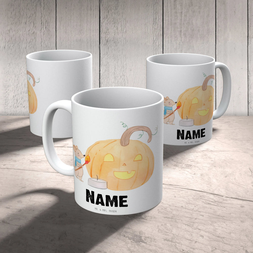 Personalisierte Tasse Kürbis Maus Drucken, Namen, Tasse, Tasse mit Namen, Personalisierte Tasse, Personalisiert, Wunschname, Namenstasse, Halloween, Deko, Martinssingen, Dekoration, Geschenke, Schenken, Kerzen, Maus, Süßes sonst gibt's saures, Kürbis, Trick or Treat, Halloween Deko