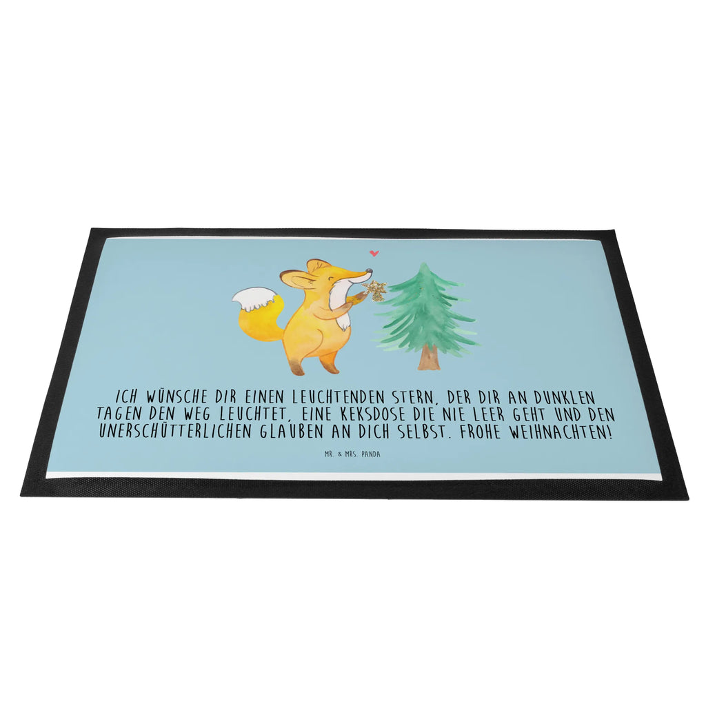 Fußmatte Fuchs  Weihnachtsbaum matte haustür, Schmutzfänger, Schmutzfangmatte, hausmatte, Sauberlaufmatte, Fußmatten, Fussmatte, abstreifer, Fußabtreter, flurmatte, Schmutzfangteppich, Eingangsmatte, Türmatte, Schmutzmatte, Abtreter, Fußabstreifer, Eingangsteppich, türmatten, Türvorleger, Schuhabstreifer, sauberlaufmatten, außenmatte, schmutzfangmatten, Haustürmatte, fußmatte, Abtretmatte, Wintermotiv, Winter, Heiligabend, Weihnachten, Advent, Nikolaus, Weihnachtsdeko, Weihnachtsdekoration, Fuchs, Schlittschuh, Weihnachtszeit, Weihnachtstage, Weihnachtsmann