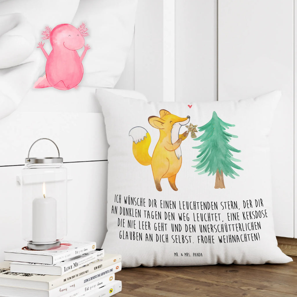 40x40 poduszka lis Choinka Zima, Boże Narodzenie, dekoracje świąteczne, Mikołaj, Adwent, Wigilia, zimowy motyw