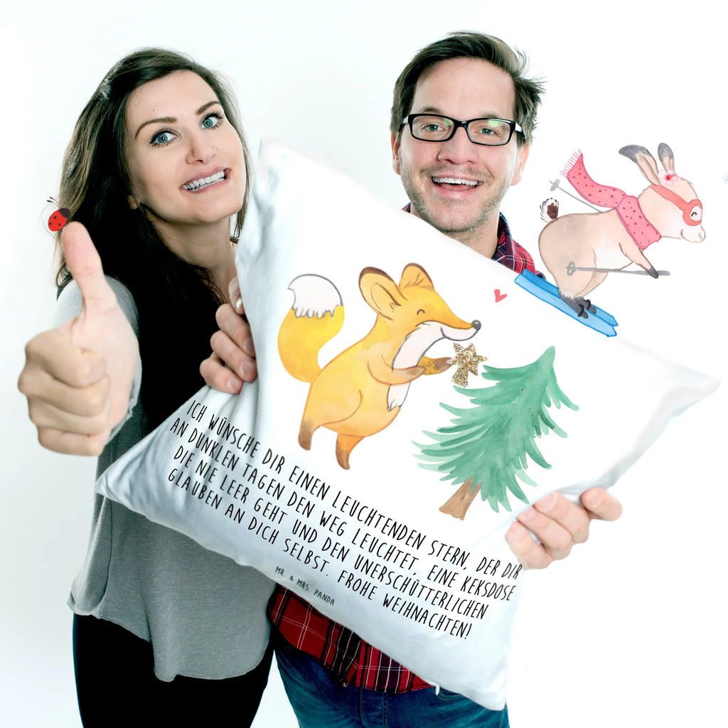 40x40 poduszka lis Choinka Zima, Boże Narodzenie, dekoracje świąteczne, Mikołaj, Adwent, Wigilia, zimowy motyw