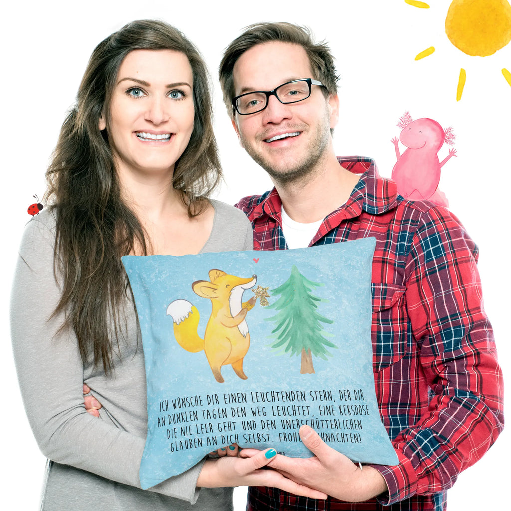 40x40 poduszka lis Choinka Zima, Boże Narodzenie, dekoracje świąteczne, Mikołaj, Adwent, Wigilia, zimowy motyw