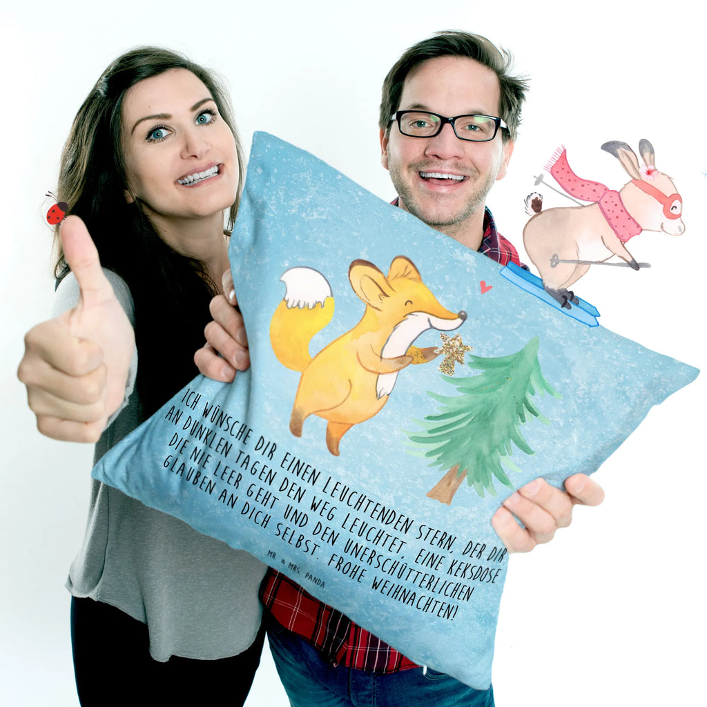 40x40 poduszka lis Choinka Zima, Boże Narodzenie, dekoracje świąteczne, Mikołaj, Adwent, Wigilia, zimowy motyw