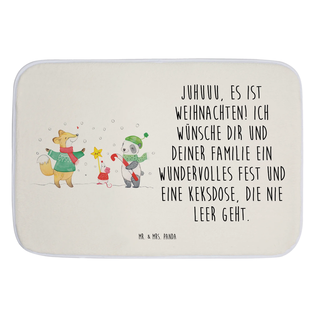 dywanik łazienkowy Zima radość świąteczna Zima, Boże Narodzenie, dekoracje świąteczne, Mikołaj, Adwent, Wigilia, zimowy motyw