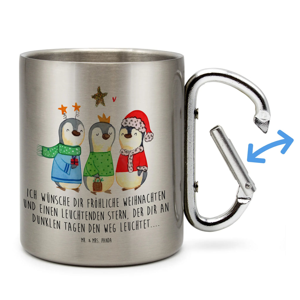 Kubek ze stali nierdzewnej zimowy czas Święci Trzej Królowie Zima, Boże Narodzenie, dekoracje świąteczne, Mikołaj, Adwent, Wigilia, zimowy motyw