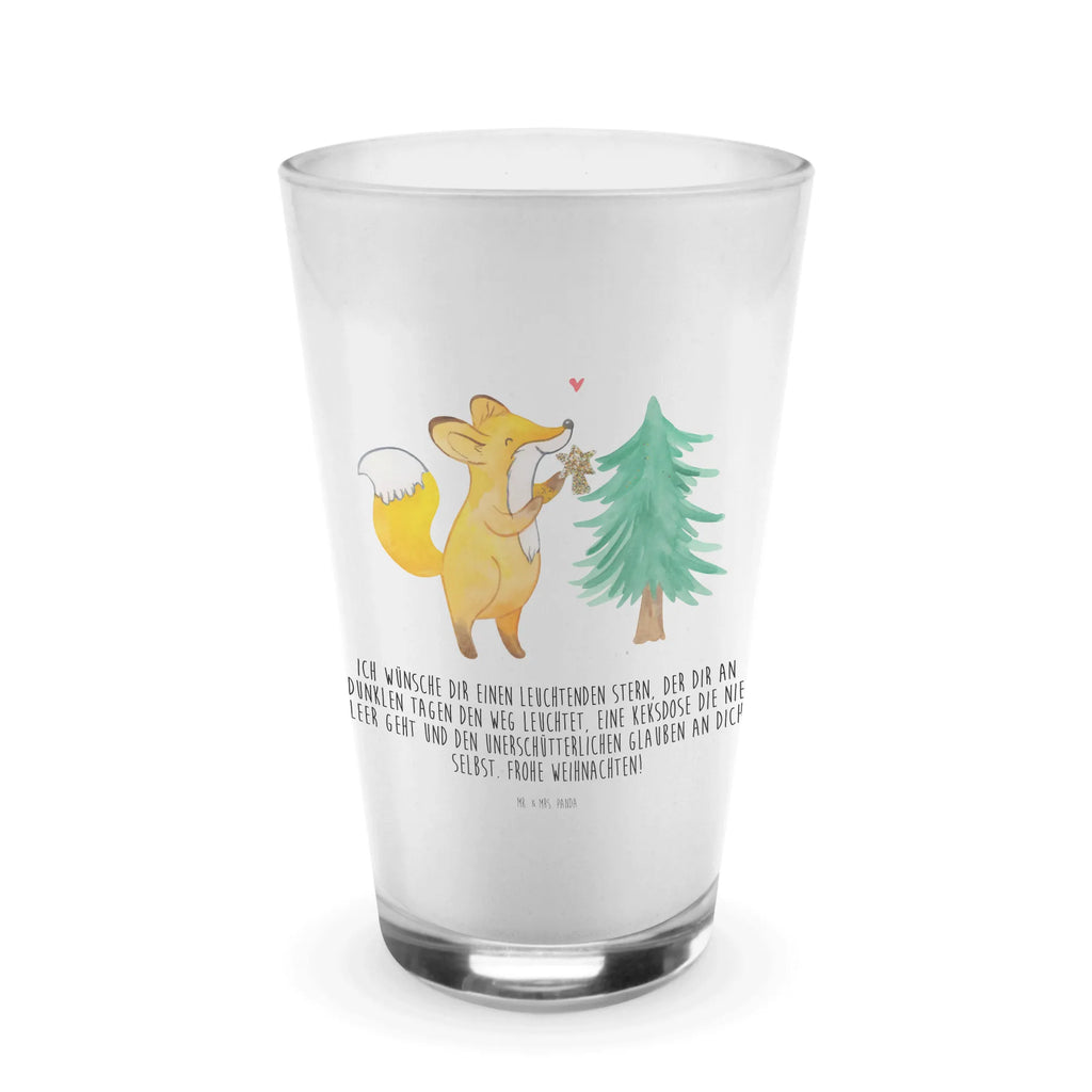 Glas Fuchs  Weihnachtsbaum Cappuccino Glas, Glas, Cappuccino Tasse, Latte Macchiato, Winter, Weihnachten, Weihnachtsdeko, Nikolaus, Advent, Heiligabend, Wintermotiv, Weihnachtsmann, Weihnachtstage, Fuchs, Schlittschuh, Weihnachtszeit, Weihnachtsdekoration