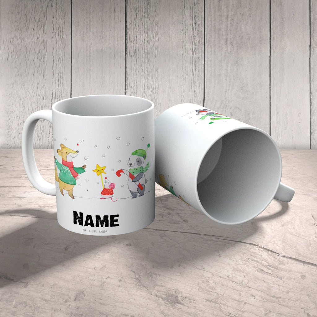 Personalised cup winter Christmas joy Winter, Christmas, Christmas time, snow, santa claus, winter, christmas tree, fir tree, christmas eve, fox, christmas, christmas time, christmas days