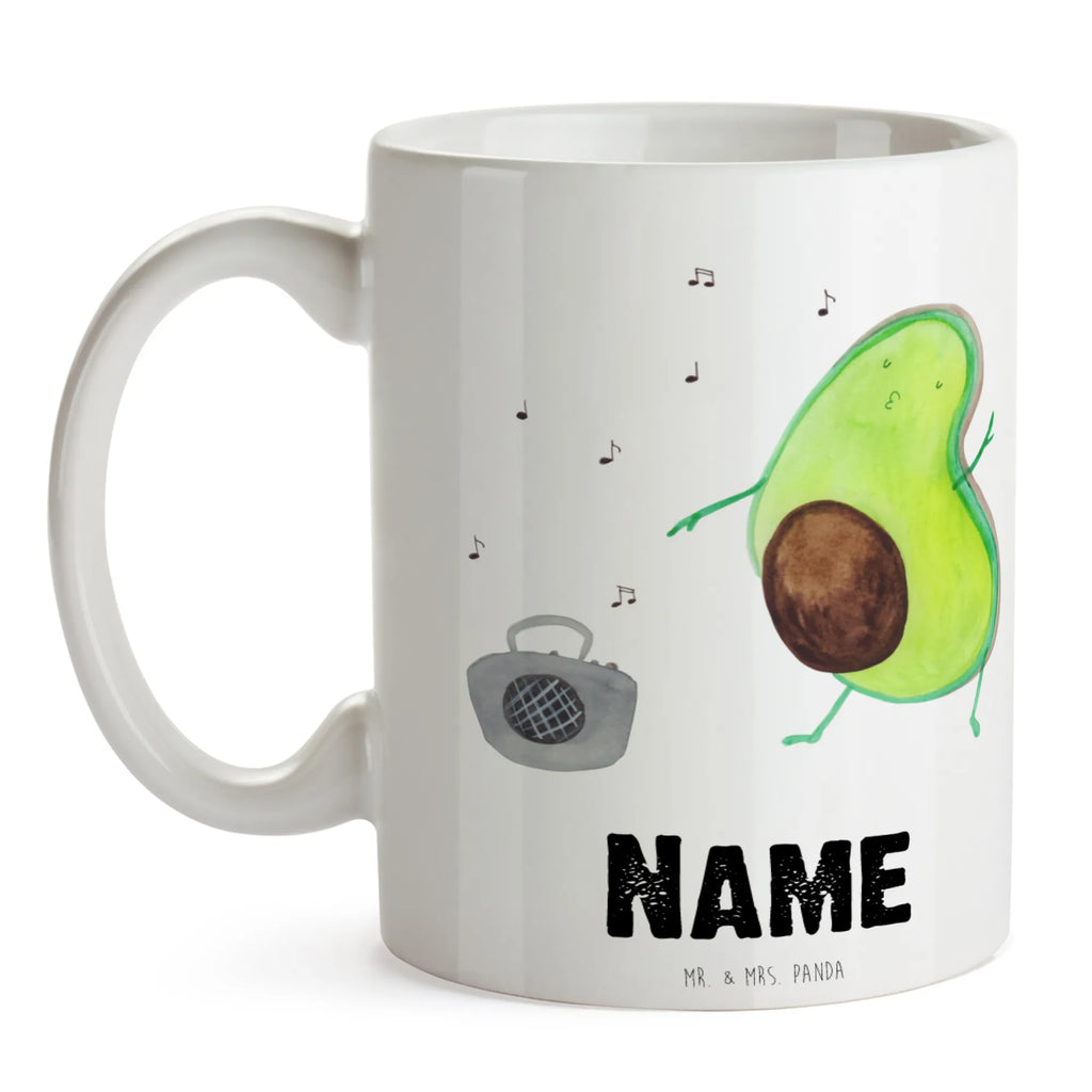 Personalisierte Tasse Avocado tanzt Personalisiert, Namen, Drucken, Tasse mit Namen, Tasse, Wunschname, Personalisierte Tasse, Namenstasse, Avocado, Veggie, Vegan, Gesund