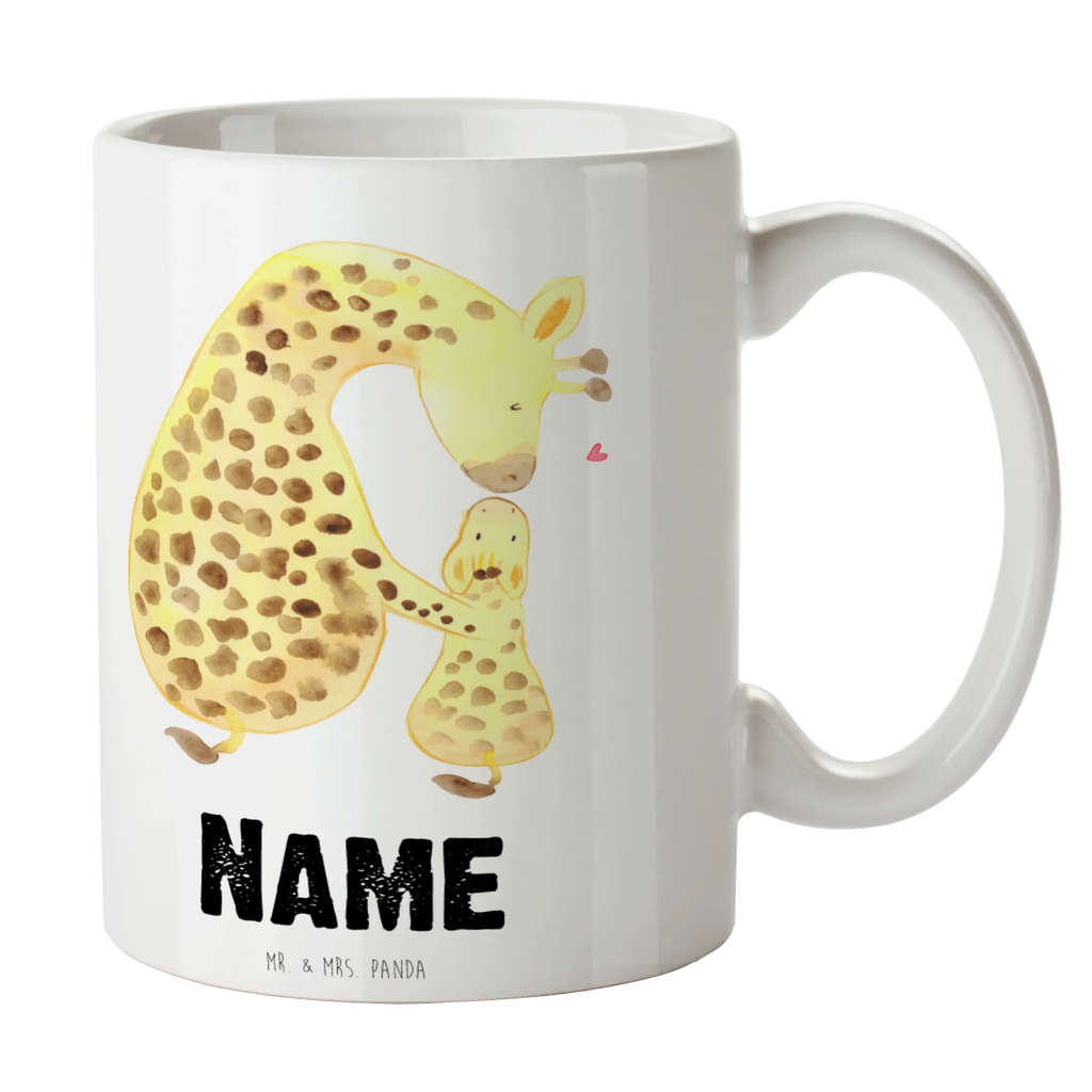 Personalisierte Tasse Giraffe mit Kind Wunschname, Drucken, Namen, Personalisiert, Tasse mit Namen, Personalisierte Tasse, Tasse, Namenstasse, Afrika, Wildtiere, Sohn, Tochter, Mutter, Lieblingsmensch, Giraffe, Mama, Kind