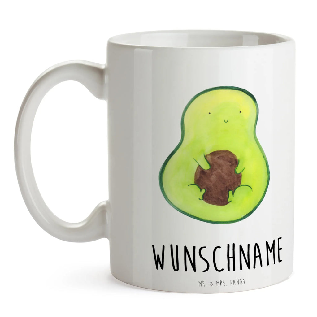 Personalisierte Tasse Avocado Kern Namen, Wunschname, Namenstasse, Drucken, Tasse, Tasse mit Namen, Personalisierte Tasse, Personalisiert, Avocado, Veggie, Vegan, Gesund, Avokado, Pflanze, Kern, Spruch Leben, Avocadokern