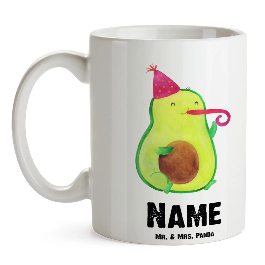 Personalisierte Tasse Avocado Party Zeit Namenstasse, Namen, Tasse mit Namen, Tasse, Wunschname, Personalisiert, Drucken, Personalisierte Tasse, Avocado, Veggie, Vegan, Gesund