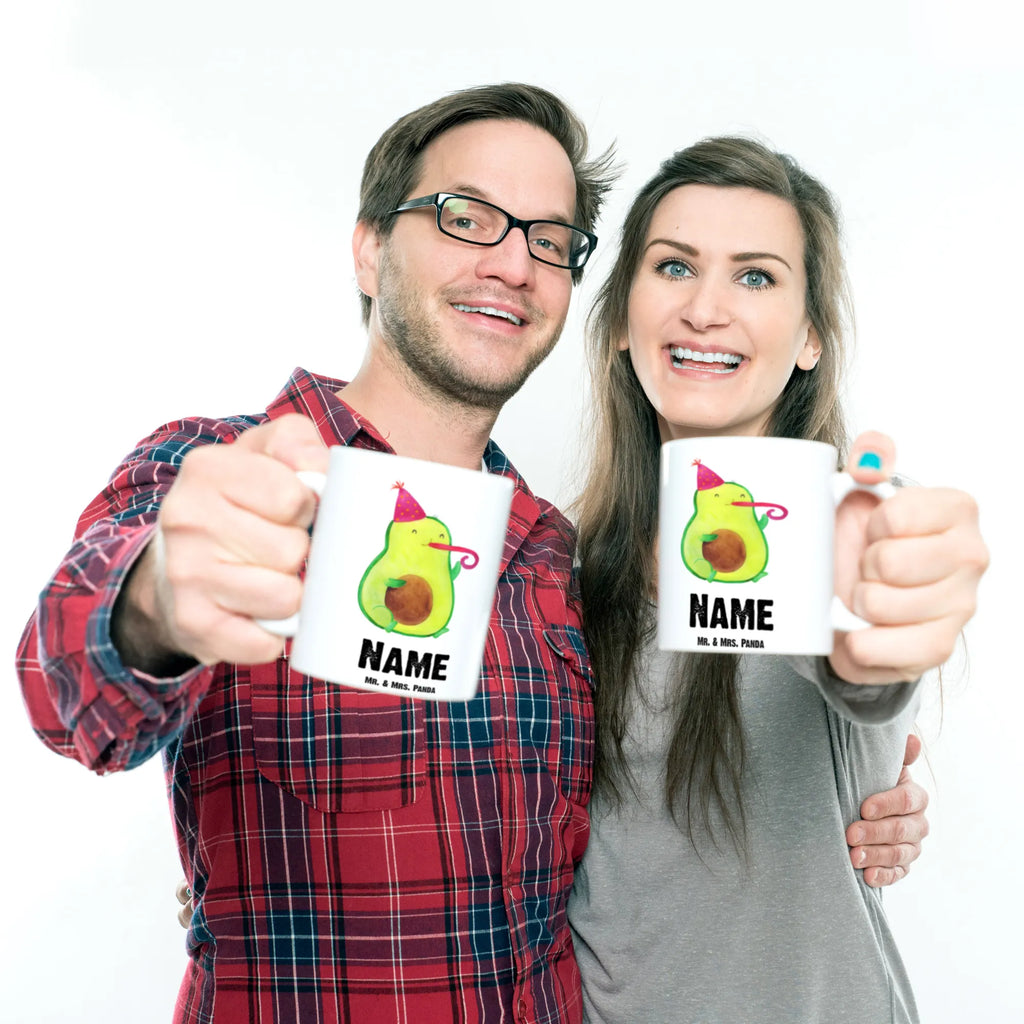 Personalisierte Tasse Avocado Party Zeit Namenstasse, Namen, Tasse mit Namen, Tasse, Wunschname, Personalisiert, Drucken, Personalisierte Tasse, Avocado, Veggie, Vegan, Gesund