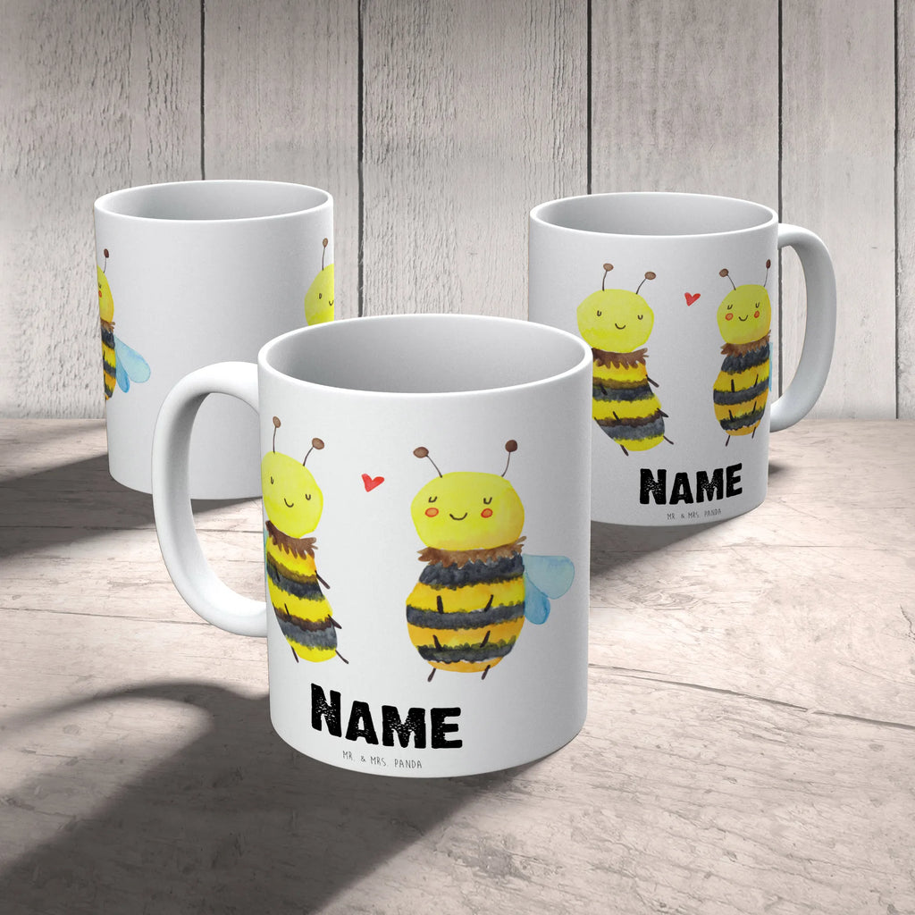 Personalisierte Tasse Biene Verliebt Personalisierte Tasse, Namenstasse, Tasse mit Namen, Tasse, Drucken, Namen, Wunschname, Personalisiert, Biene, Wespe, Hummel