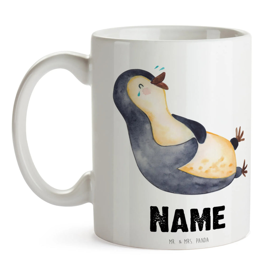 Personalisierte Tasse Pinguin lachend Personalisierte Tasse, Namen, Wunschname, Tasse, Namenstasse, Personalisiert, Drucken, Tasse mit Namen, Pinguin, Lachen, lustiger Spruch, Fröhlich, Pinguine, Optimismus, Humor, Fröhlichkeit