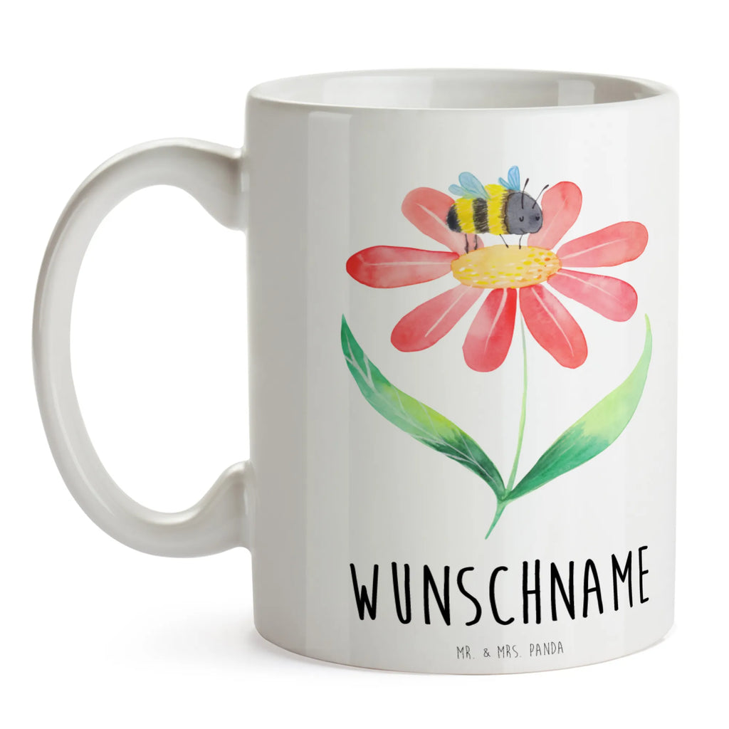 Personalisierte Tasse Hummel Blume Drucken, Namenstasse, Tasse mit Namen, Personalisiert, Wunschname, Tasse, Namen, Personalisierte Tasse, Tiermotive, Gute Laune, lustige Sprüche, Tiere, Hummeln, Blume, Biene, Flauschig, Wespe, Natur, Feld, Hummel