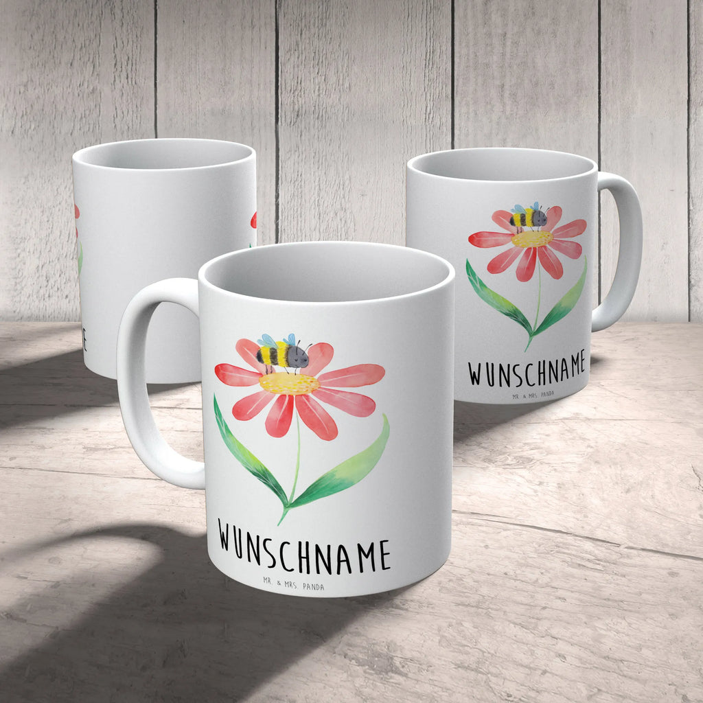 Personalisierte Tasse Hummel Blume Drucken, Namenstasse, Tasse mit Namen, Personalisiert, Wunschname, Tasse, Namen, Personalisierte Tasse, Tiermotive, Gute Laune, lustige Sprüche, Tiere, Hummeln, Blume, Biene, Flauschig, Wespe, Natur, Feld, Hummel