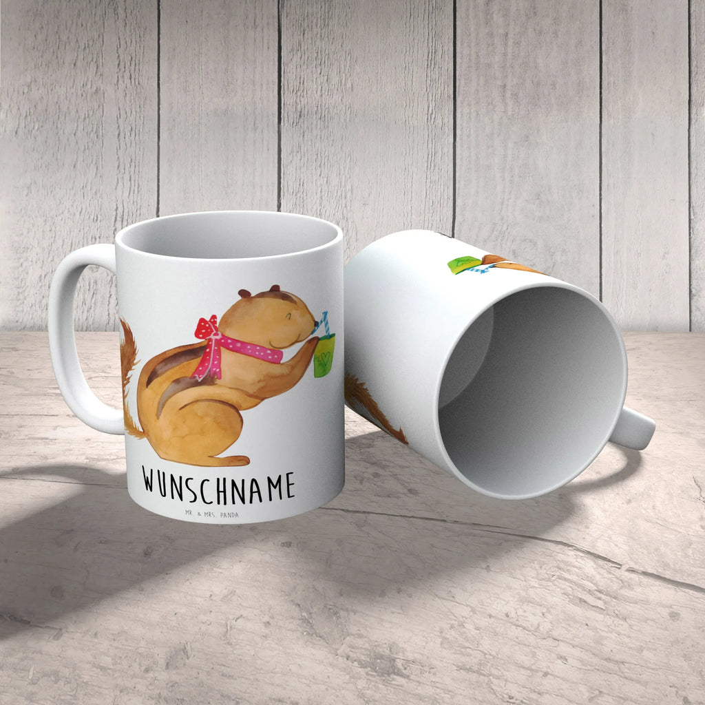 Personalised cup Squirrel smoothies small animals, cute, funny, cute animal motives, hand drawn, small world, funny sayings, good mood, happy, gifts, gift ideas, special gifts, animal lover, card, weight loss, chipmunks, squirrels, Green smoothies, diet