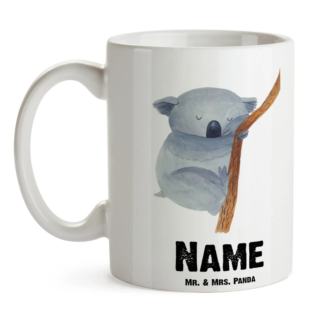 Personalisierte Tasse Koalabär Tasse mit Namen, Namen, Personalisiert, Namenstasse, Tasse, Wunschname, Drucken, Personalisierte Tasse, Tiermotive, Gute Laune, lustige Sprüche, Tiere, Koalabär, Traumland, schlafen, träumen, Schlafzimmer, Traum, Bär, Koala