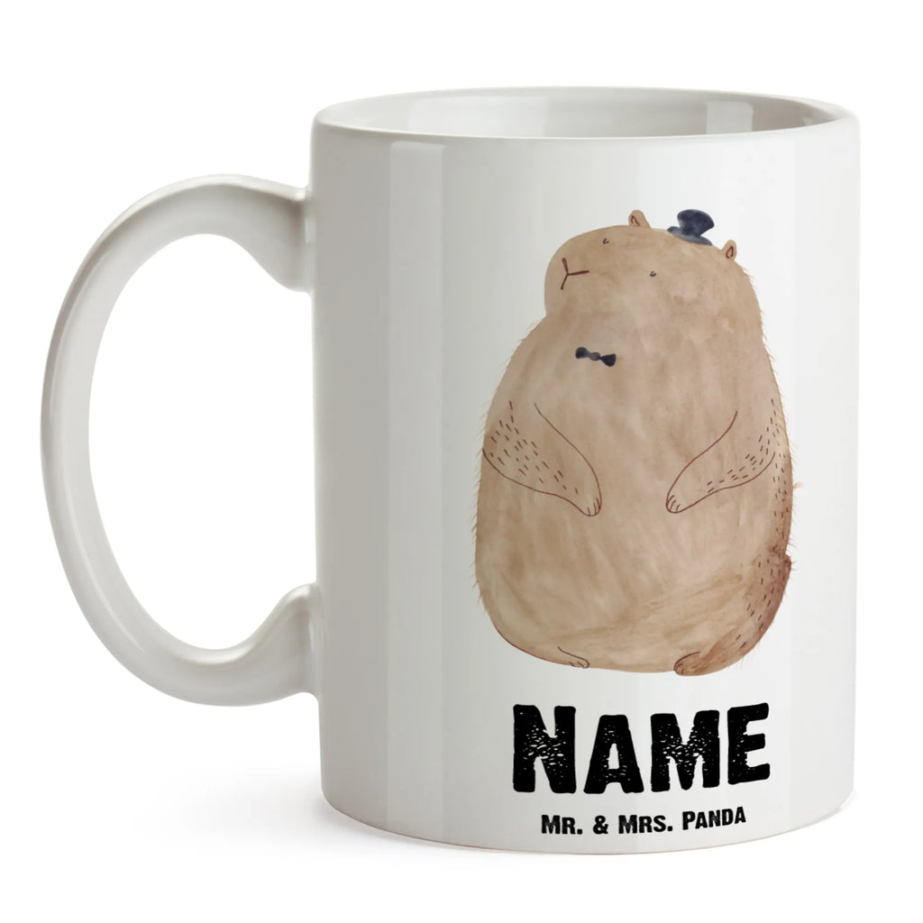 Personalised cup Groundhog small animals, cute, funny, cute animal motives, hand drawn, small world, funny sayings, good mood, happy, gifts, gift ideas, special gifts, animal lover, card, respect, decency, etiquette, cheerfulness, friendliness, Groundhog