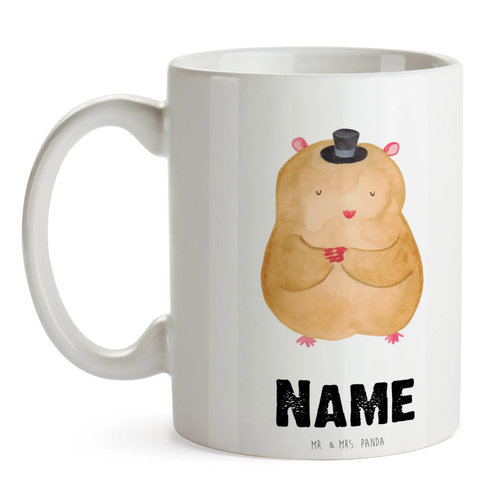 Personalised cup hamster cap small animals, cute, funny, cute animal motives, hand drawn, small world, funny sayings, good mood, happy, gifts, gift ideas, special gifts, animal lover, card, Houdini, hat, dwarf hamster, wizard, magician, top hat, Hamster