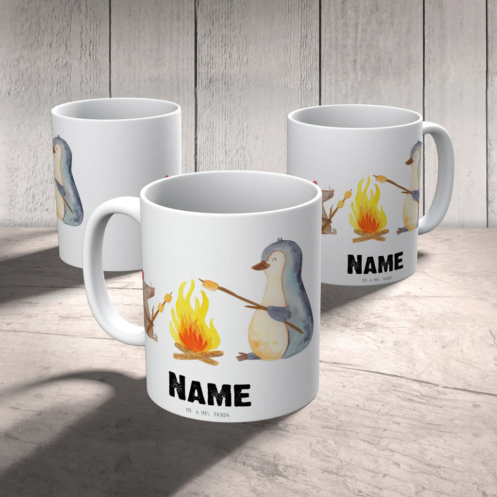 Personalisierte Tasse Pinguin Lagerfeuer Personalisierte Tasse, Wunschname, Namen, Personalisiert, Tasse mit Namen, Drucken, Tasse, Namenstasse, Pinguin, Lebensspruch, Grillen, Pinguine, Lebensmotivation, Neustart, Büroalltag, Maus, Feuer, Liebe, Leben, Lagerfeuer, Marshmallows, Motivation, Büro, Job, Arbeit