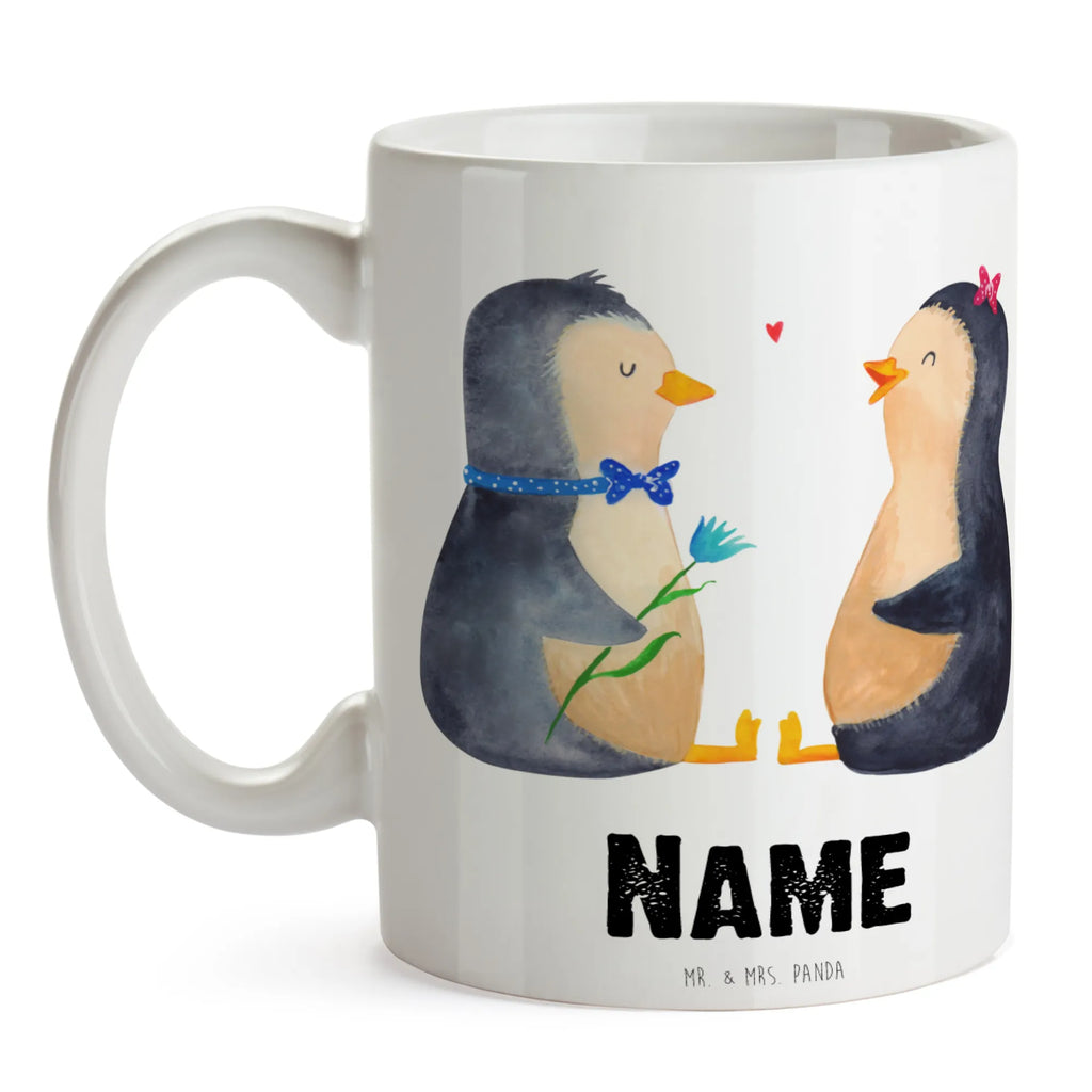 Personalisierte Tasse Pinguin Pärchen Namenstasse, Drucken, Tasse mit Namen, Personalisiert, Wunschname, Namen, Personalisierte Tasse, Tasse, Pinguin, Traumpaar, Liebe, Liebespaar, Liebesbeweis, Hochzeitsgeschenk, große Liebe, Hochzeitstag, Jahrestag, Liebesgeschenk, Hochzeit, Pinguine, Verlobung