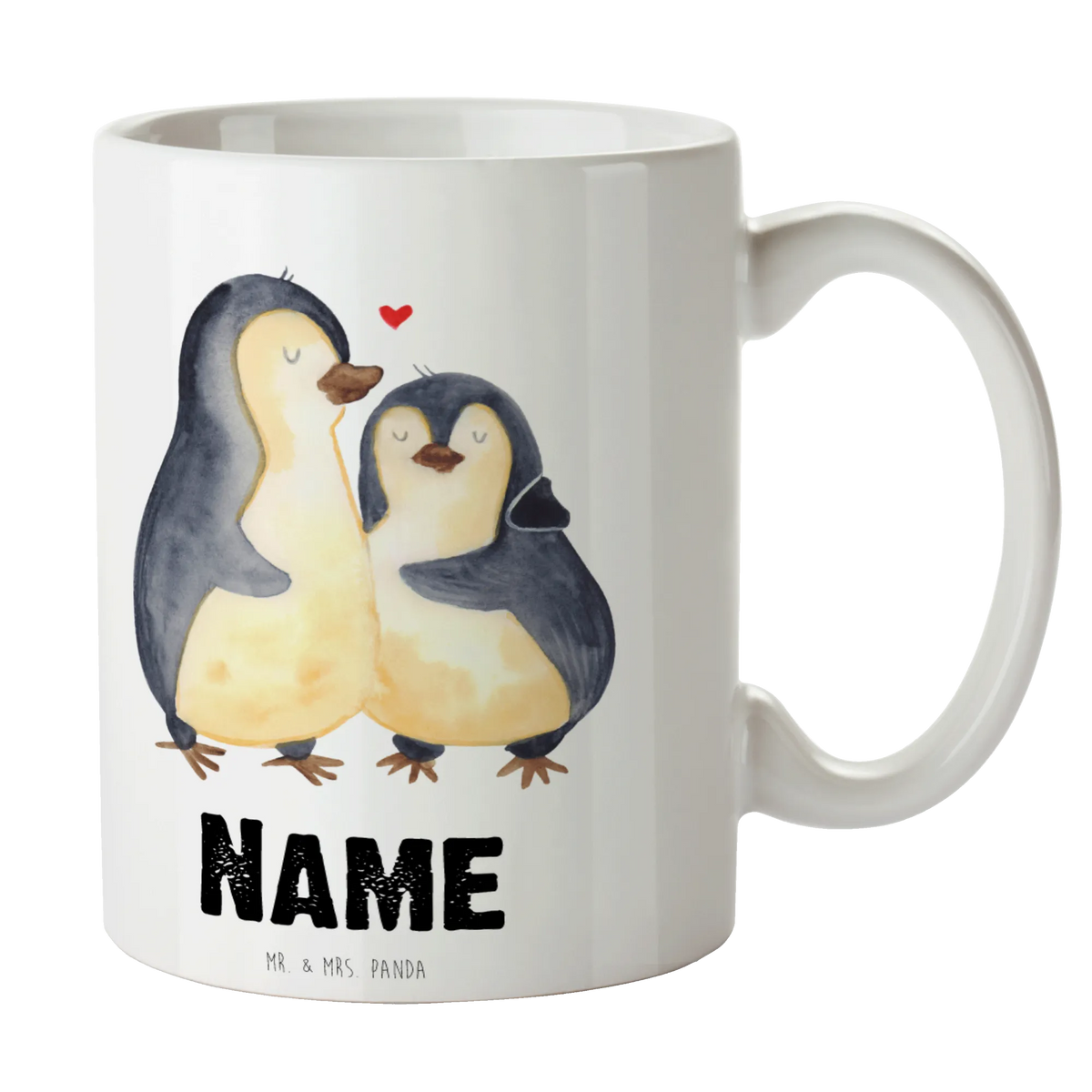 Spersonalizowany kubek Pingwin przytulać Pinguin