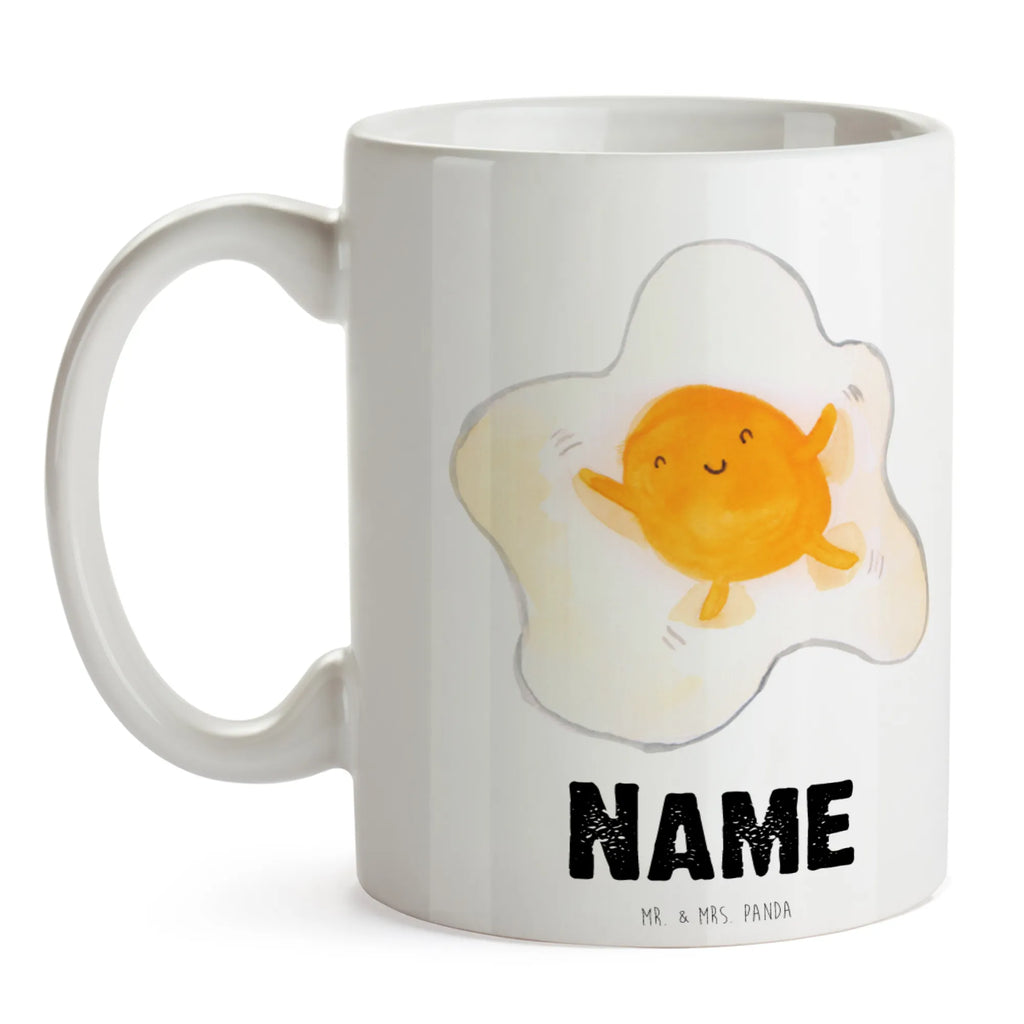 Personalised cup Fried egg egg small animals, cute, funny, cute animal motives, hand drawn, small world, funny sayings, good mood, happy, gifts, gift ideas, special gifts, animal lover, card, day, fried egg, nice, Egg, love
