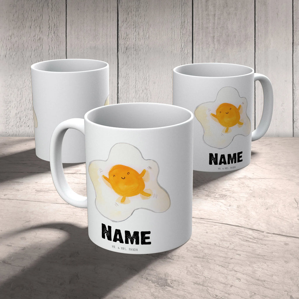 Personalised cup Fried egg egg small animals, cute, funny, cute animal motives, hand drawn, small world, funny sayings, good mood, happy, gifts, gift ideas, special gifts, animal lover, card, day, fried egg, nice, Egg, love