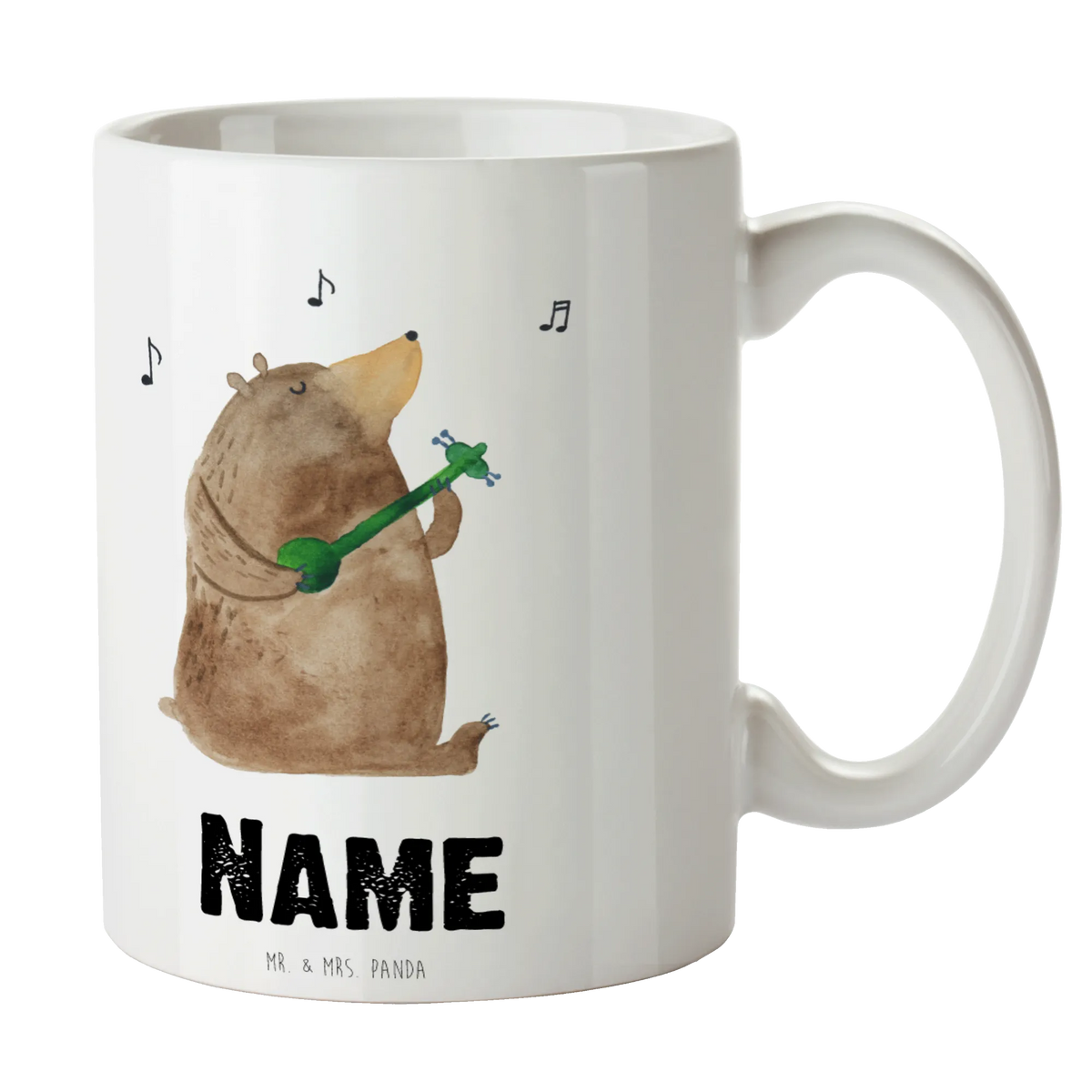Personalised cup bear guitar teddy bear, cuddly toy